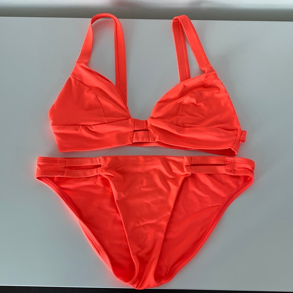 Neon Orange Swimsuit 🧡